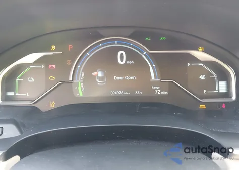 2018 Honda Clarity Plug-In Hybrid Touring z USA, uszkodzony, nr VIN JHMZC5F30JC000298